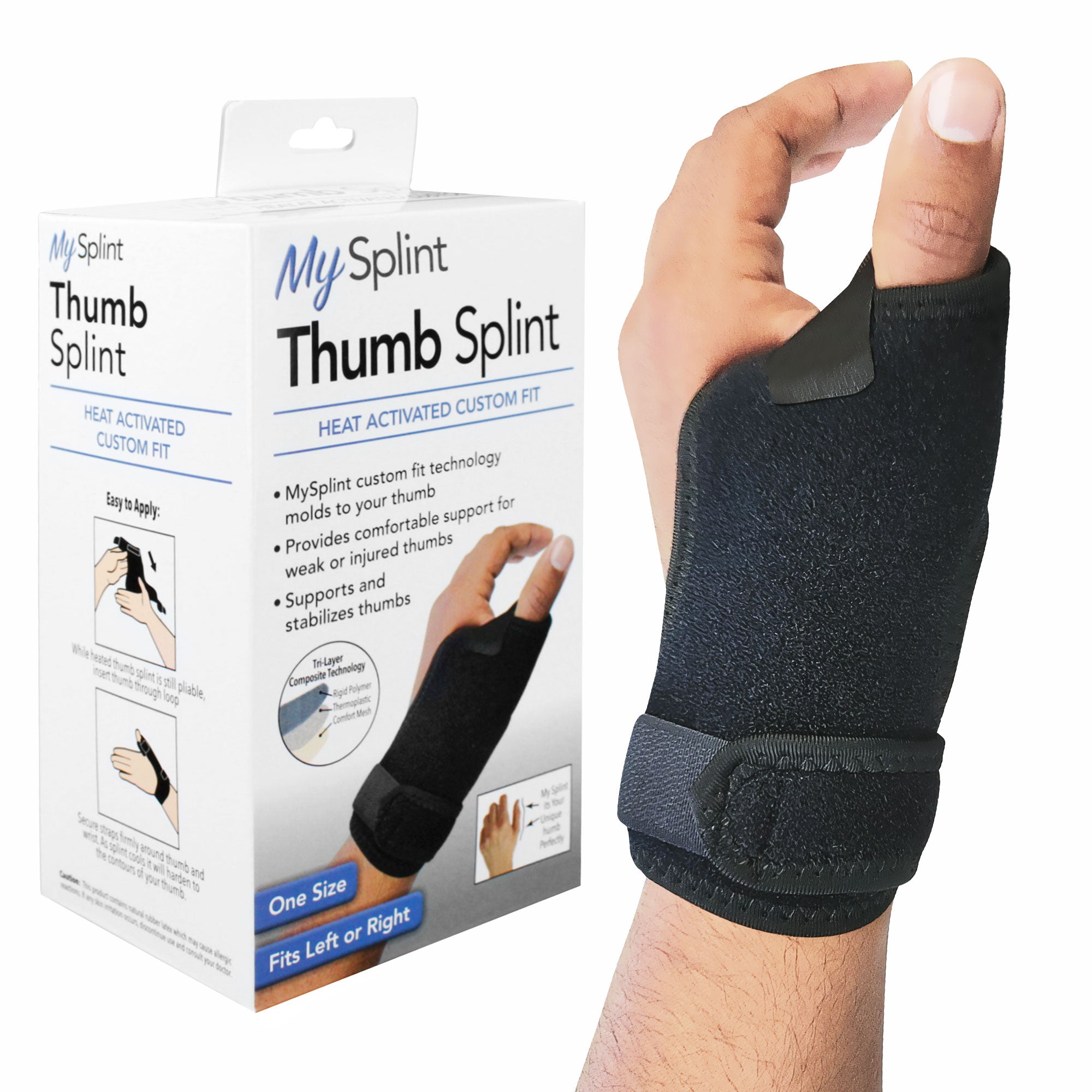 MySplint Form Fitting Thumb Brace